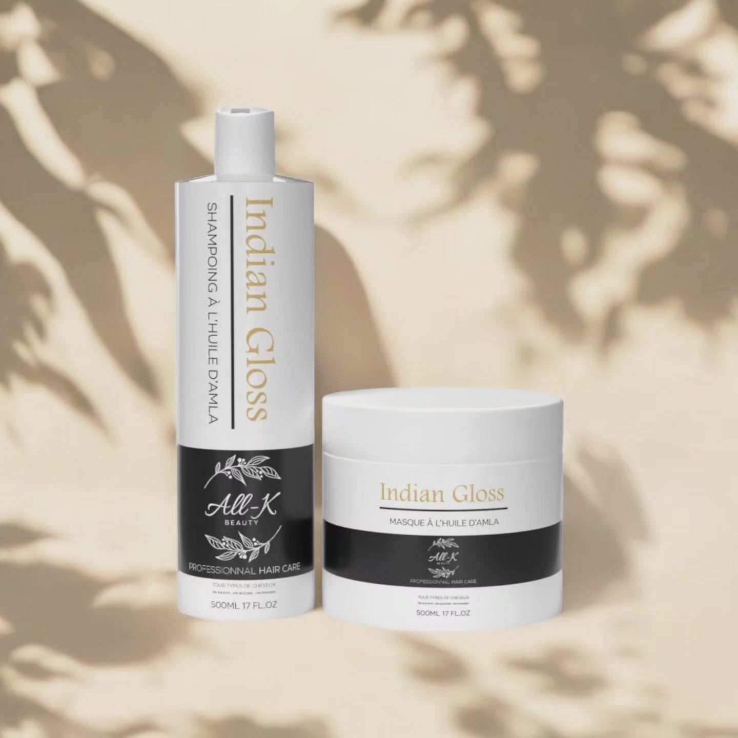 Duo Indian Gloss - Shampoing 500ml + Masque 500g