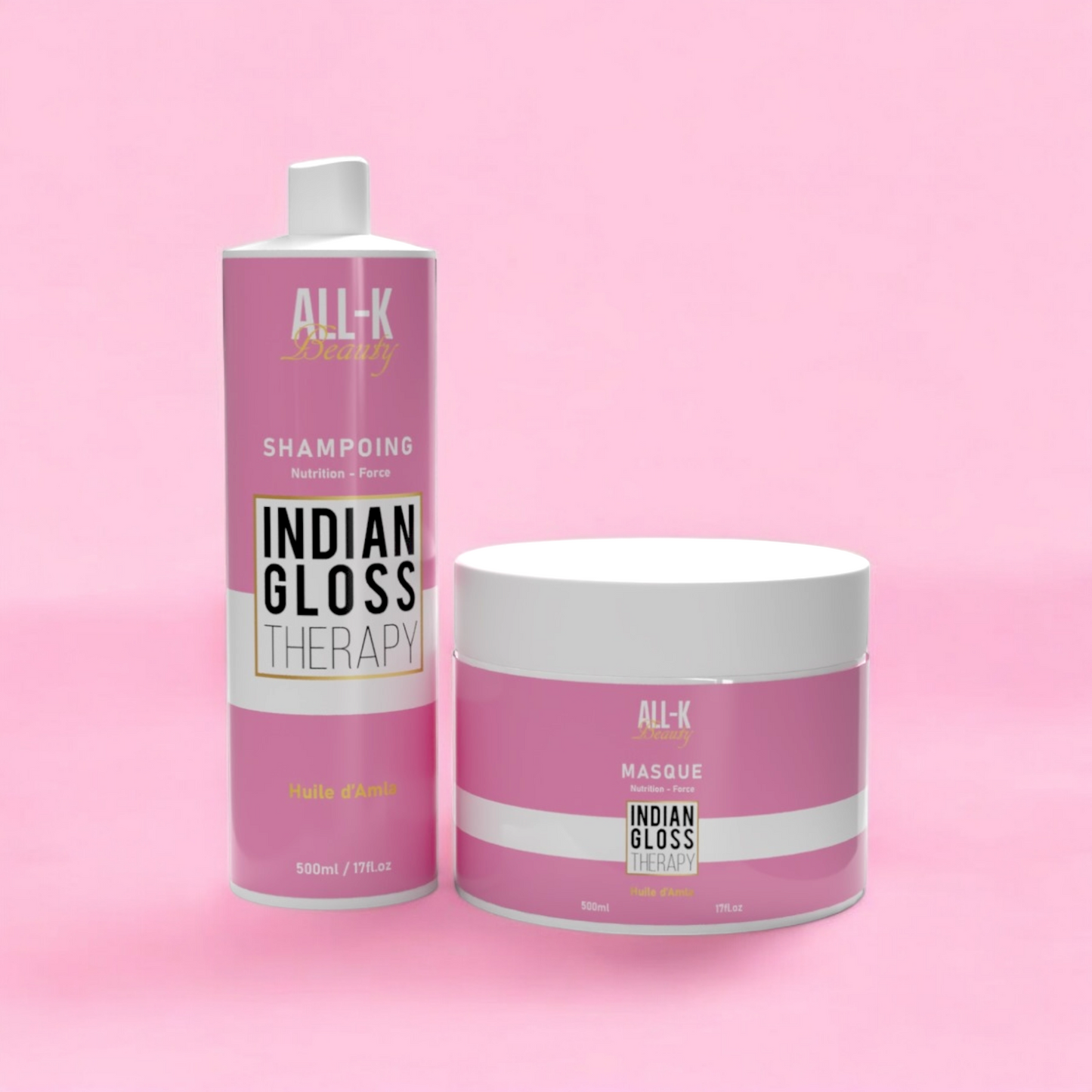 Duo Indian Gloss - Shampoing 500ml + Masque 500g