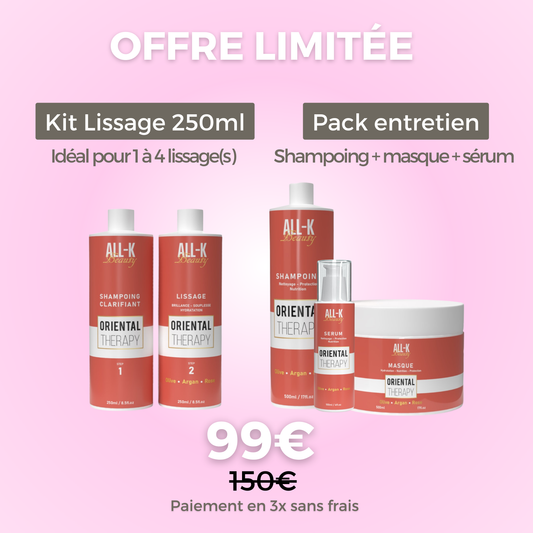 Pack Oriental Therapy - kit Lissage + shampoing + masque + sérum